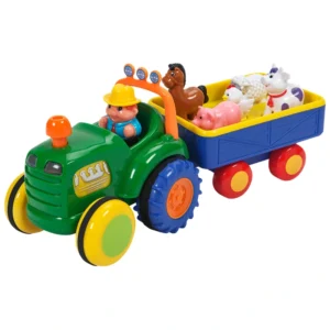 Big Steps Spielzeugauto 'Old McDonald' Traktor mit Anhänger