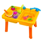 Sand- und Wasserspieltisch mit Sandspielzeug und Wasserspielzeug – Bild 3