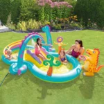 Intex Dinoland Kinderpool mit Rutsche, 302 x 229 cm