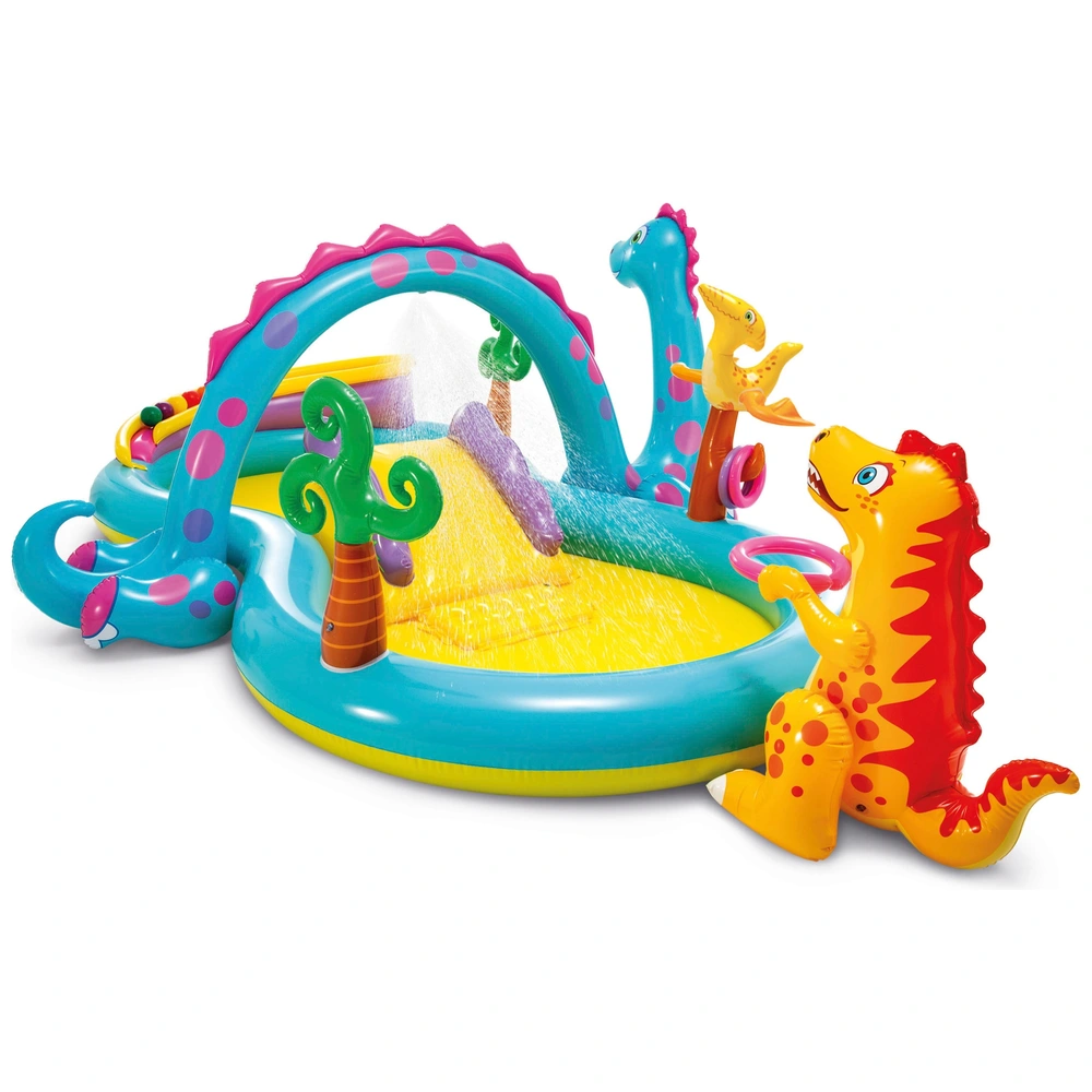 Intex Dinoland Kinderpool mit Rutsche, 302 x 229 cm – Bild 8