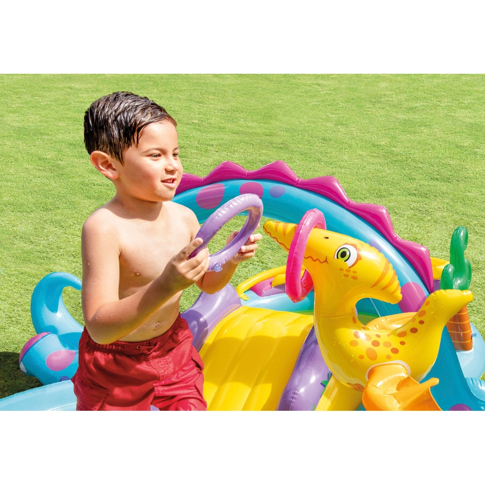 Intex Dinoland Kinderpool mit Rutsche, 302 x 229 cm – Bild 7