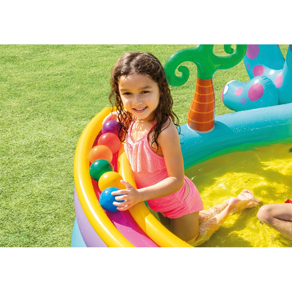 Intex Dinoland Kinderpool mit Rutsche, 302 x 229 cm – Bild 6
