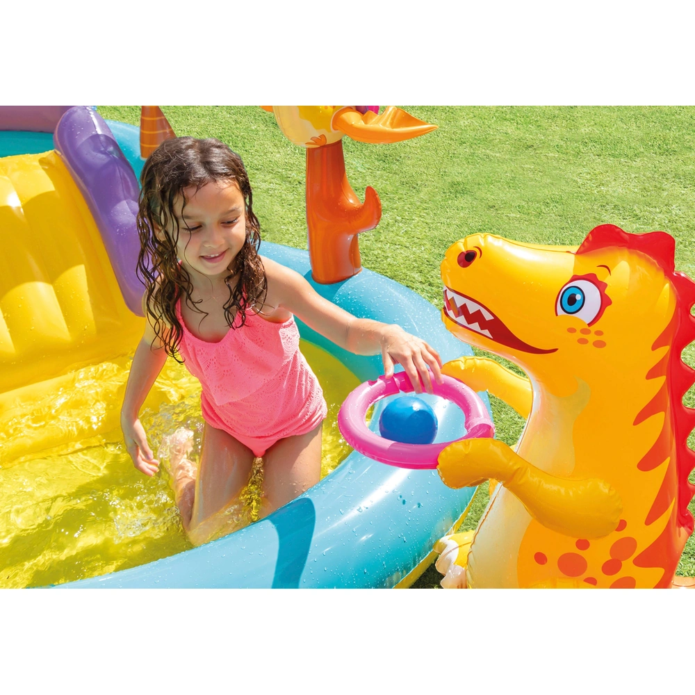 Intex Dinoland Kinderpool mit Rutsche, 302 x 229 cm – Bild 5