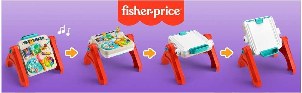 Fisher-Price 4-in-1 Spiel- und Maltisch mit Licht & Sound – Bild 9