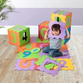 Play Factory Puzzlematte 36-teilig – bunte Spielmatte mit ABC und Zahlen – Bild 4
