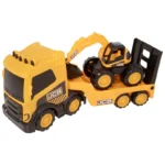 JCB Spielzeugauto-Set: Baustellen-Transporter mit Bagger (2er Set)