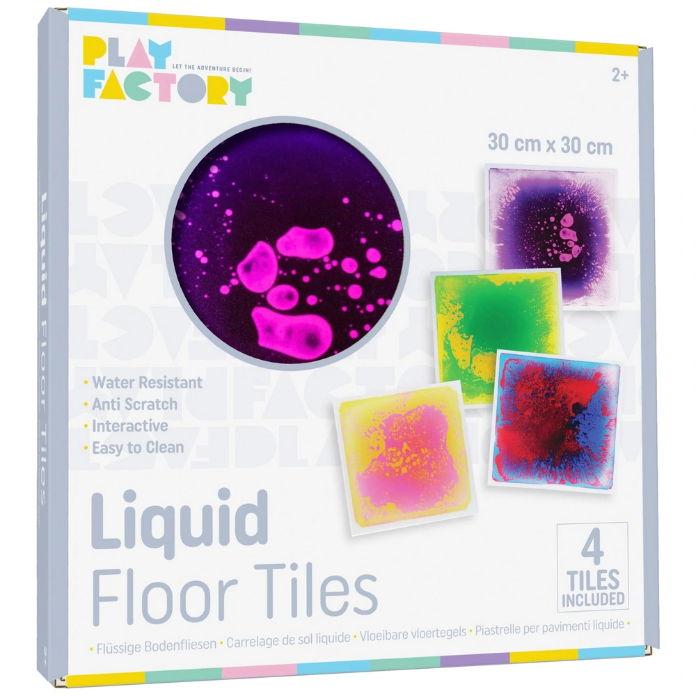 Play Factory Faszinationsmatten – Sensorik-Spielzeug mit bunter Flüssigkeit (4er-Set) – Bild 2