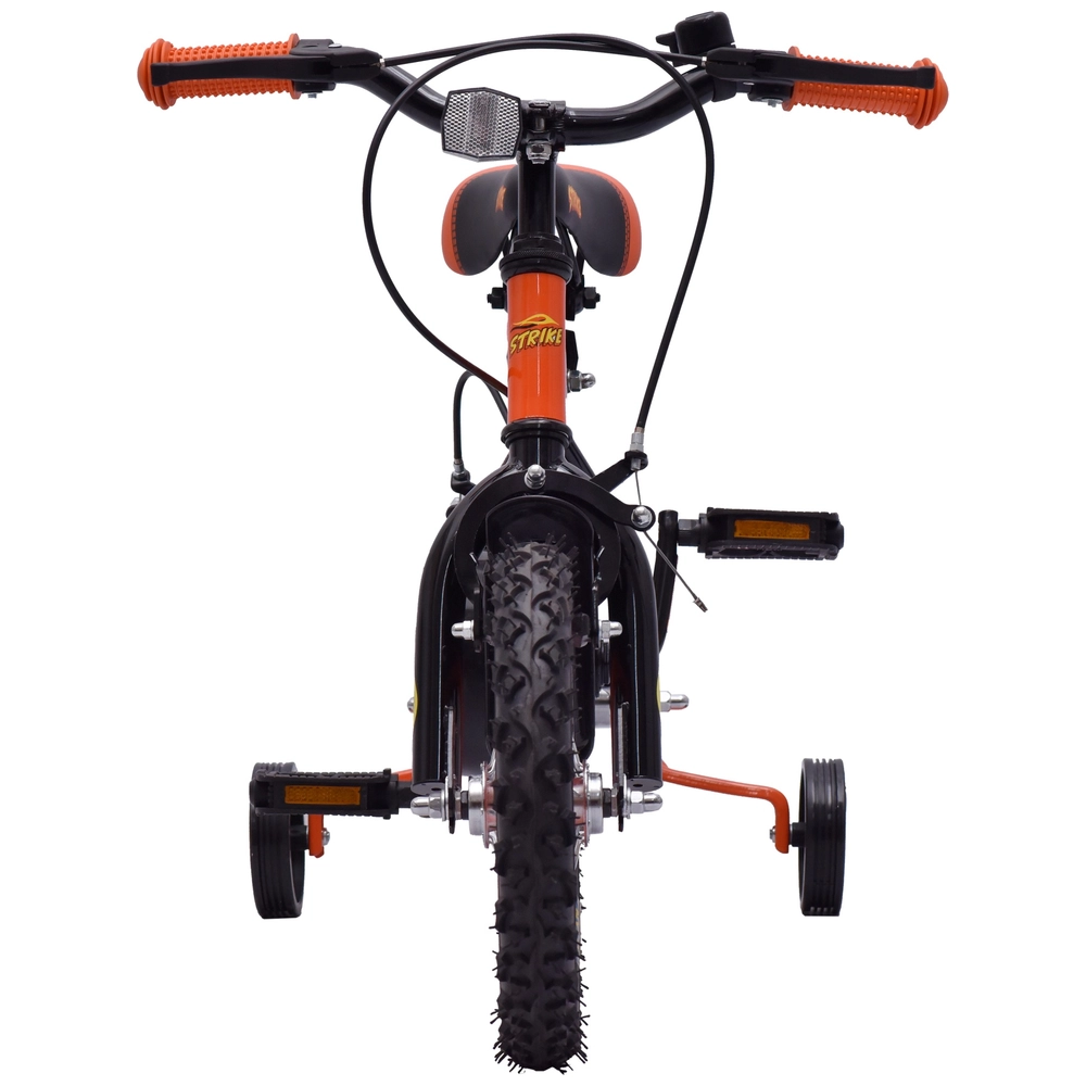 Kinderfahrrad Strike 12 Zoll mit Stützrädern orange/schwarz – Bild 3