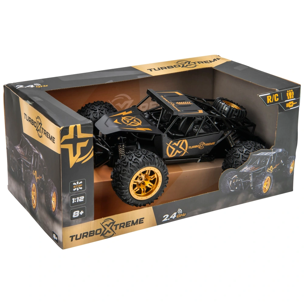 Turbo Xtreme Metal Buggy Ferngesteuertes Auto 1:12 schwarz – Bild 2