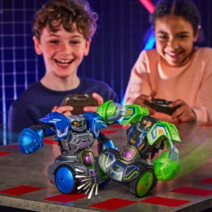 Robo Kombat Tornado – Roboter-Spielzeug (2er-Set, grün/blau)