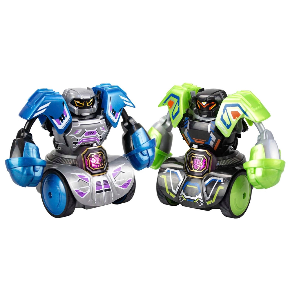 Robo Kombat Tornado – Roboter-Spielzeug (2er-Set, grün/blau) – Bild 5
