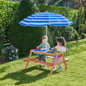 Wasser- und Sandspieltisch 2-in-1 mit Kindersitzgruppe