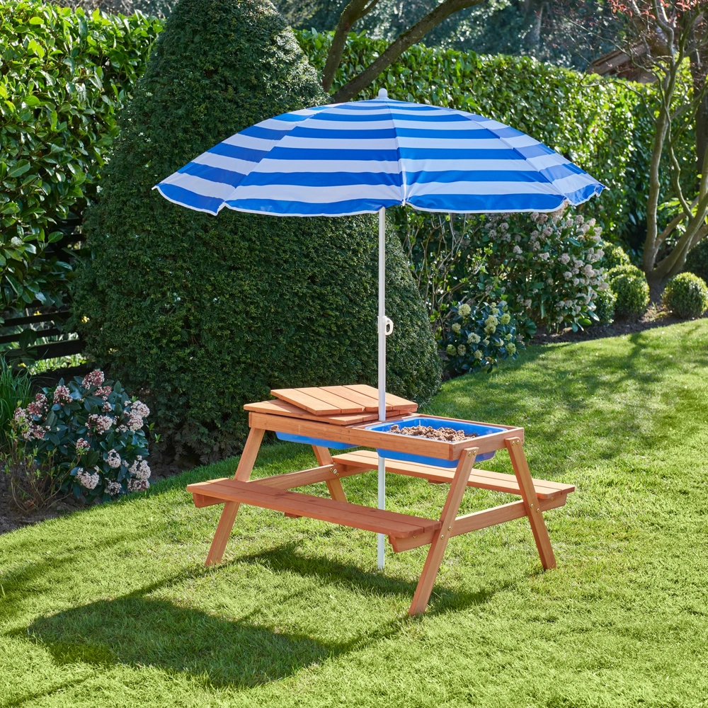 Wasser- und Sandspieltisch 2-in-1 mit Kindersitzgruppe – Bild 8