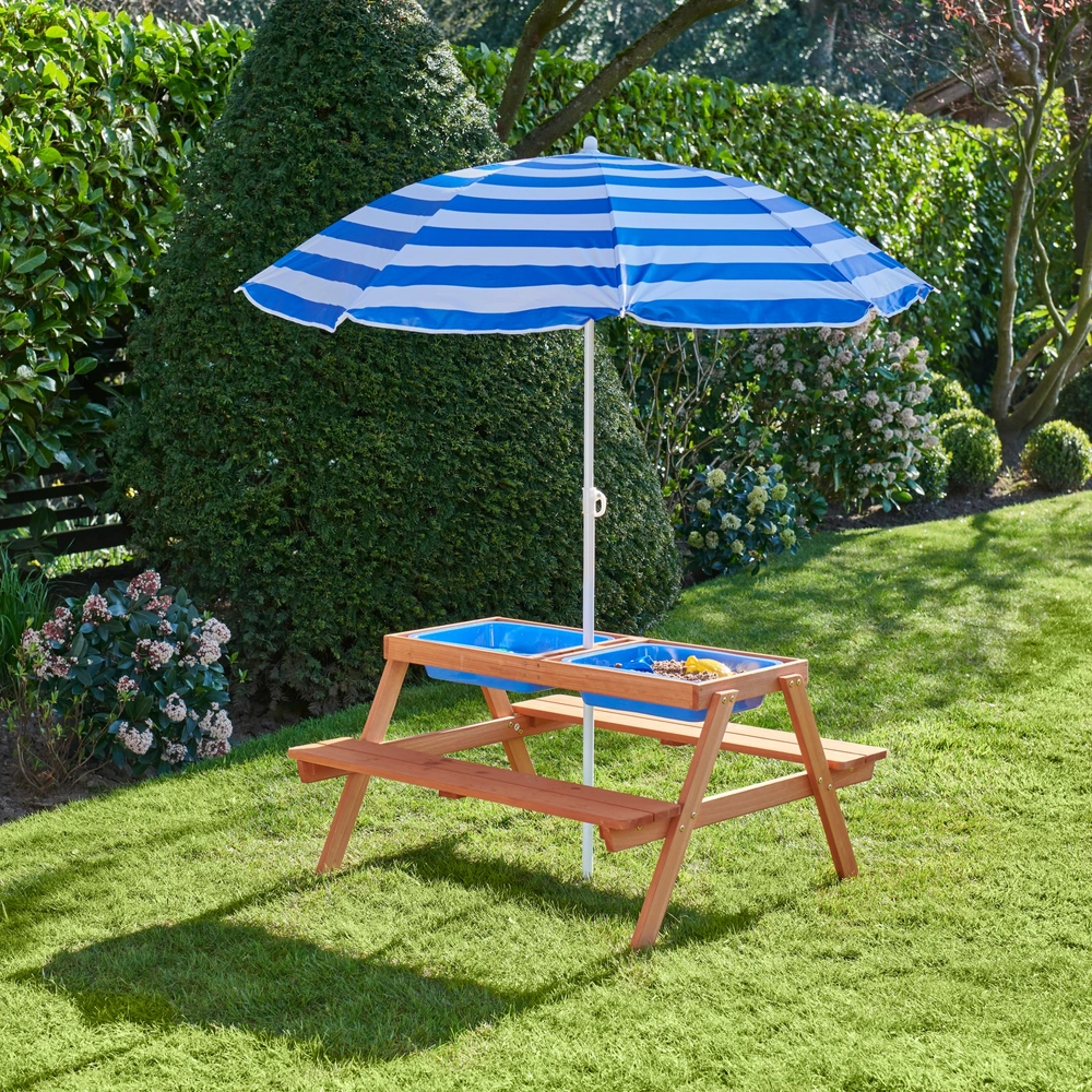 Wasser- und Sandspieltisch 2-in-1 mit Kindersitzgruppe – Bild 7