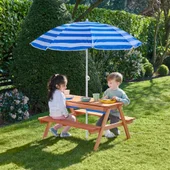 Wasser- und Sandspieltisch 2-in-1 mit Kindersitzgruppe – Bild 4