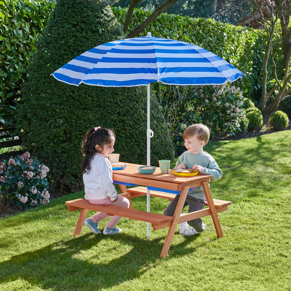 Wasser- und Sandspieltisch 2-in-1 mit Kindersitzgruppe – Bild 6
