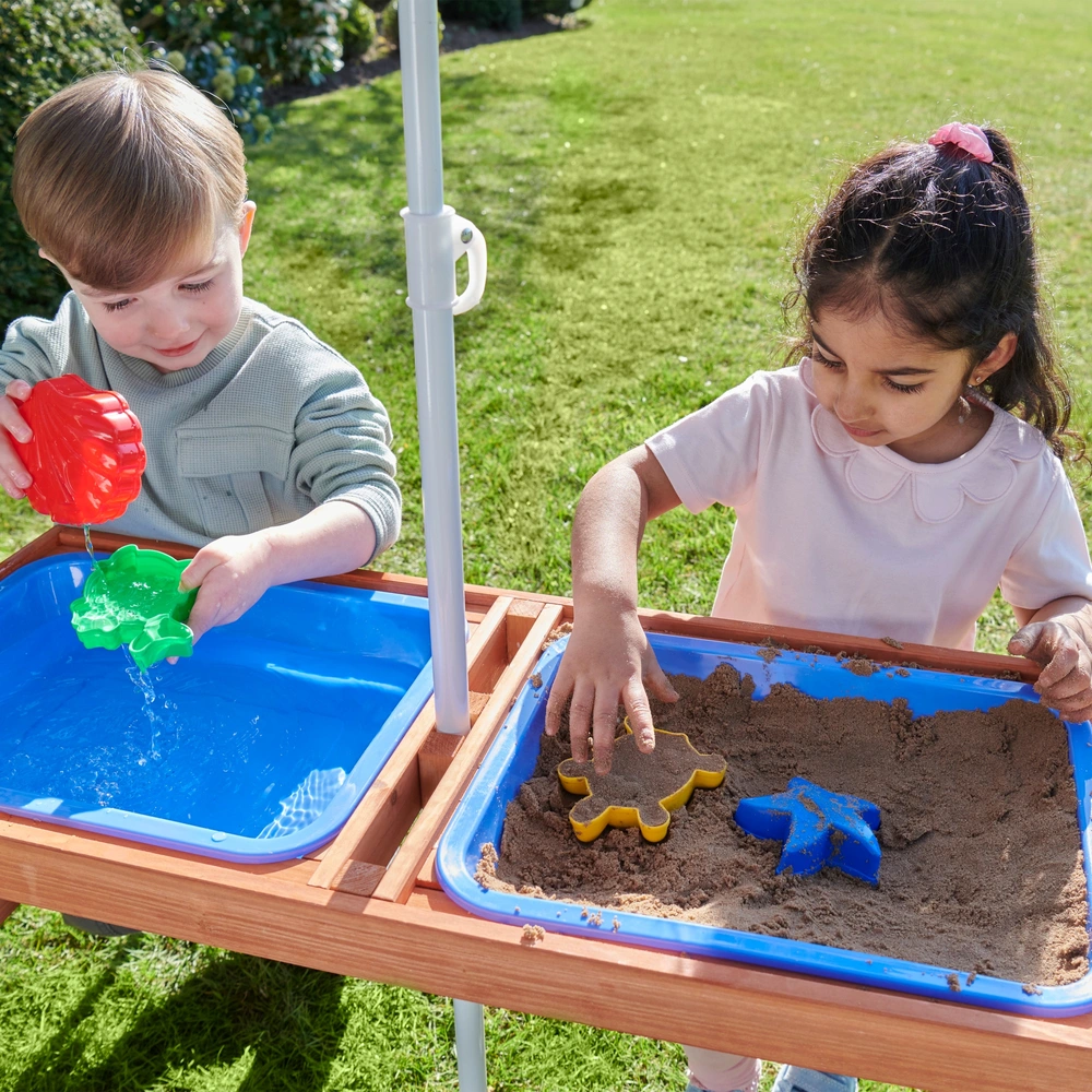 Wasser- und Sandspieltisch 2-in-1 mit Kindersitzgruppe – Bild 2