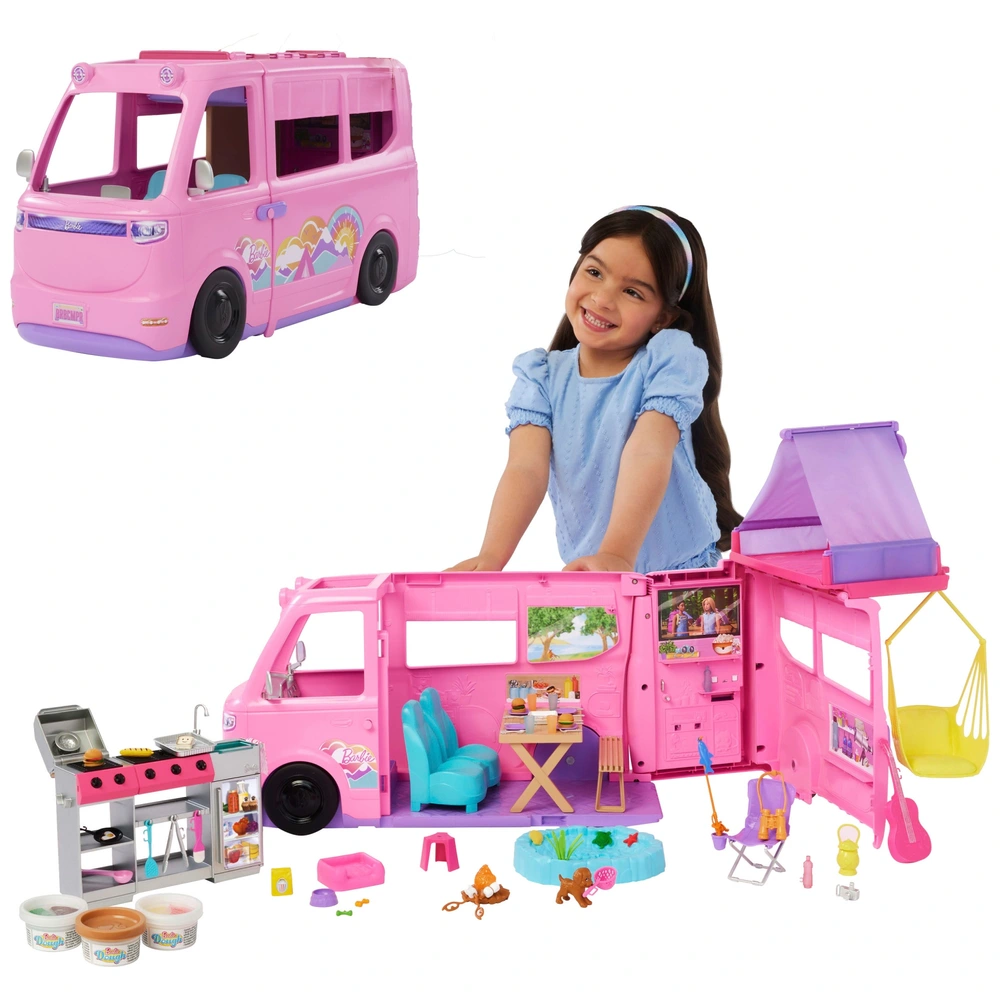 Barbie Super Abenteuer Camper – Wohnmobil mit Zubehör