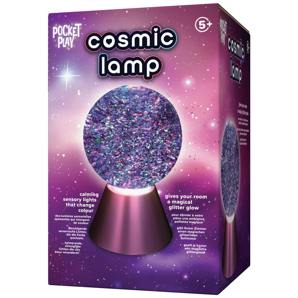 Pocket Play Cosmic Glow – Glaskugel-Nachtlicht mit Glitzer & Farbwechsel – Bild 3