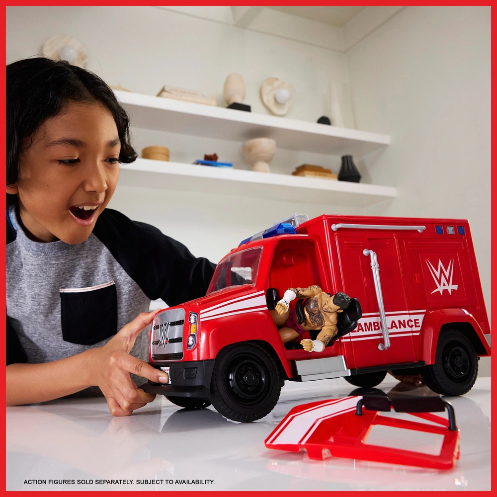 WWE Wrekkin' Slambulance – Wrestling-Action-Fahrzeug – Bild 7