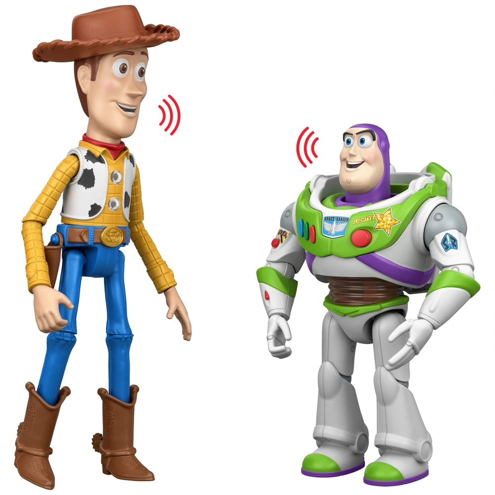 Disney Pixar Toy Story 5 – Interaktive Woody & Buzz Figuren-Set (2er Set mit Sound) – Bild 7