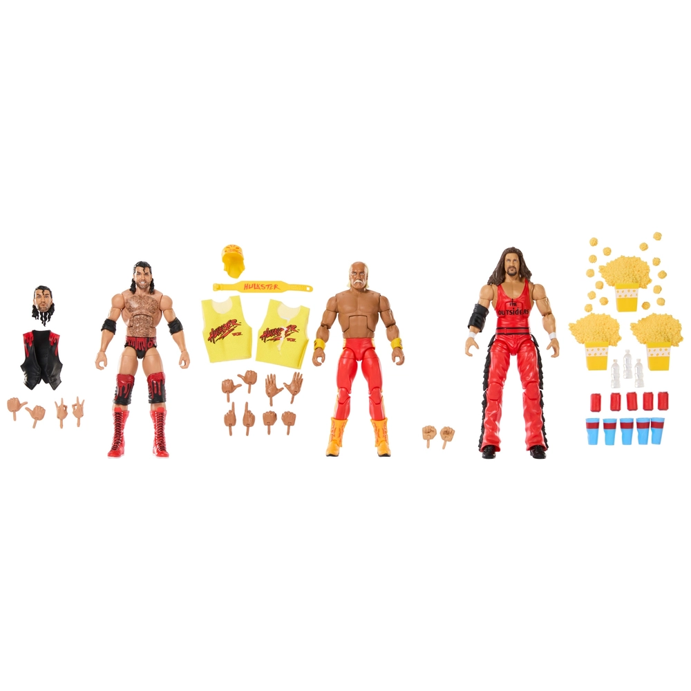 WWE Elite Collection – Bash-at-the-Beach-Wrestling-Figuren 3er-Set 15 cm
