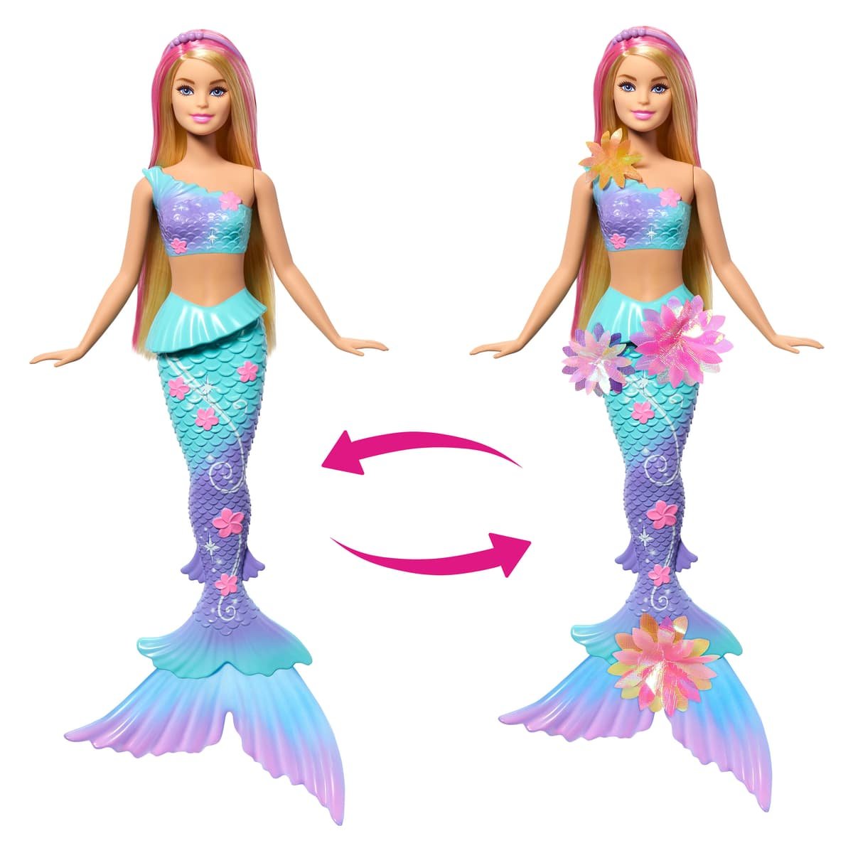 BARBIE Flower Magic Meerjungfrauen-Puppe JDM72 – Bild 5