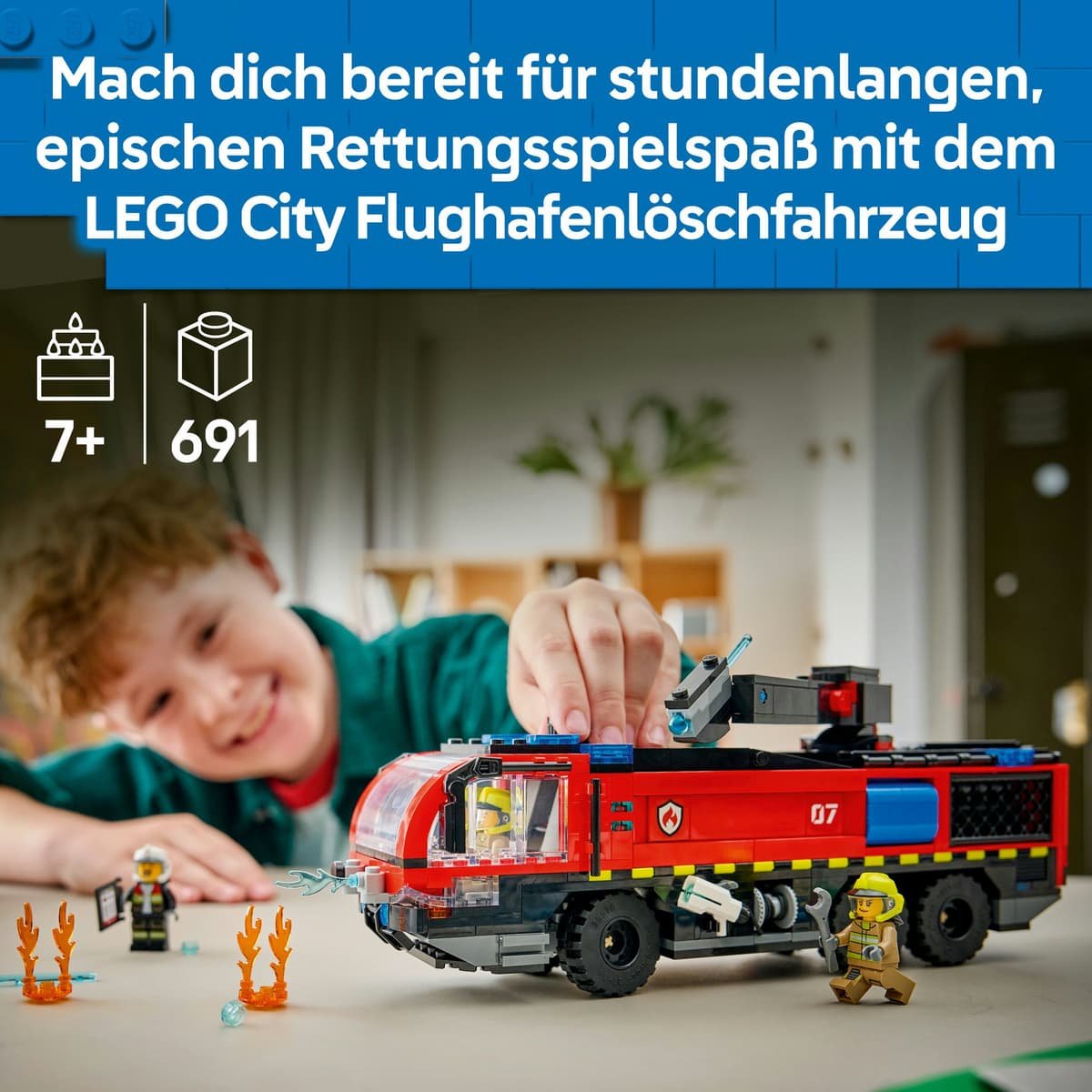 LEGO City Flughafenlöschfahrzeug 60499 – Bild 2