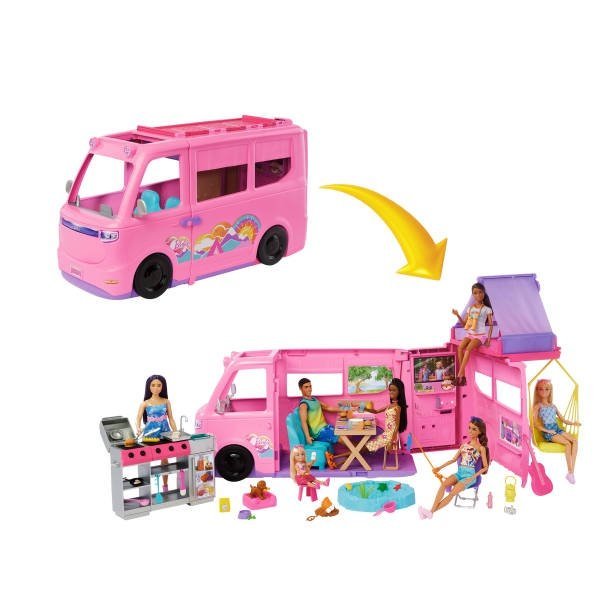 Barbie Super Abenteuer Camper – Wohnmobil mit Zubehör – Bild 3