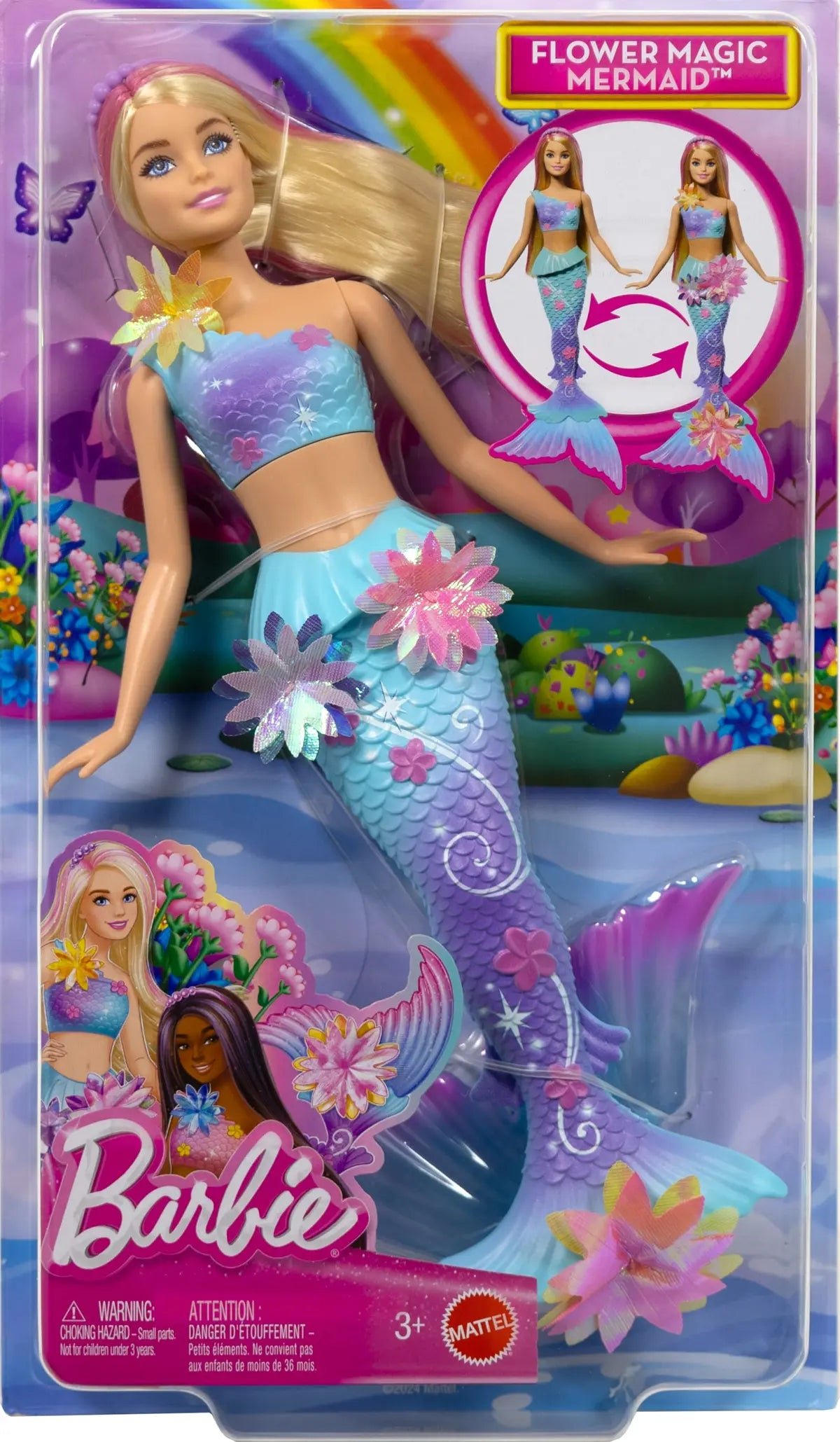 BARBIE Flower Magic Meerjungfrauen-Puppe JDM72 – Bild 2