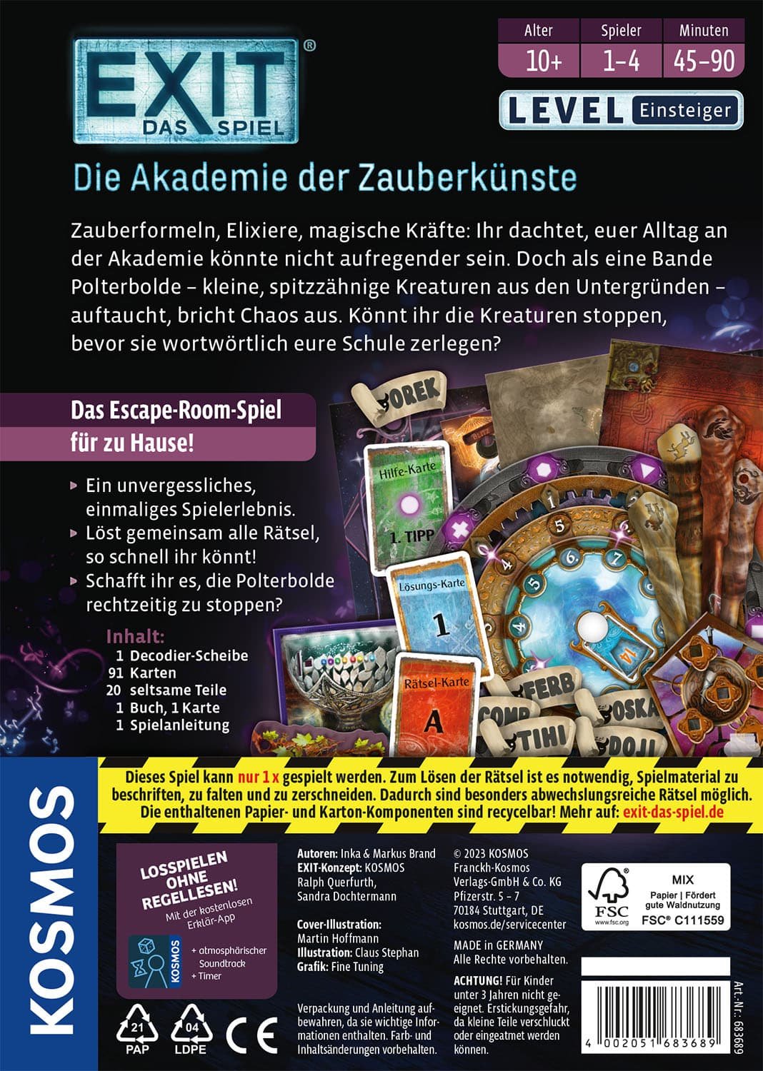 KOSMOS EXIT Das Spiel Die Akademie der Zauberkünste 683689 – Bild 7