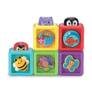 VTECH Stapelwürfel Tiere Überraschungswürfel