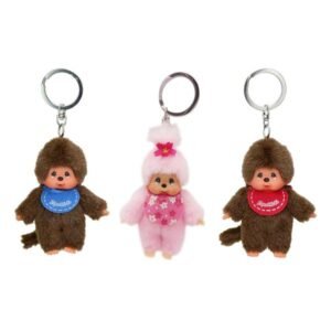 BANDAI Plüschtier Schlüsselanhänger Monchhichi Sakura