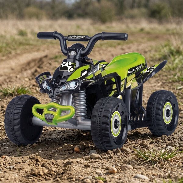 SUN AND SPORT Elektro-Quad Schwarz und Grün 7,4V