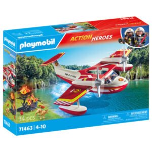PLAYMOBIL Action Heroes Löschflugzeug mit Feuerwehrmann 71463