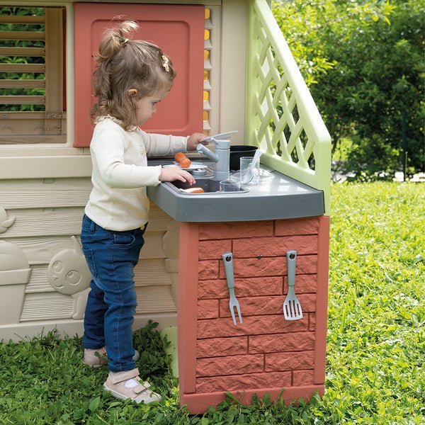 SMOBY Spielhaus Nature mit Sommerküche – Bild 3
