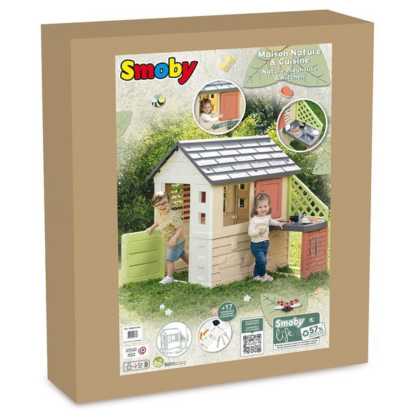 SMOBY Spielhaus Nature mit Sommerküche – Bild 4