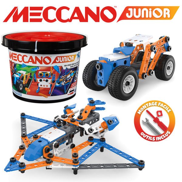 MECCANO Junior Konstruktionsfass 150 Teile – Bild 2
