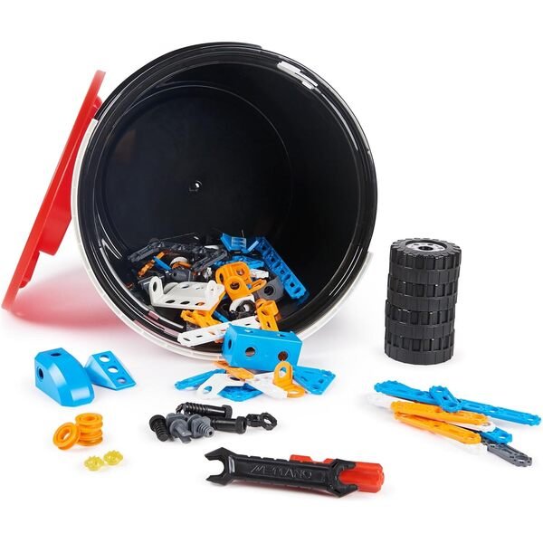 MECCANO Junior Konstruktionsfass 150 Teile – Bild 3